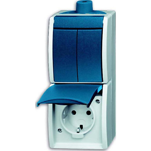 Busch-Jaeger Kombination Steckd.+Se.schalter 2601/5/20EW-53-503